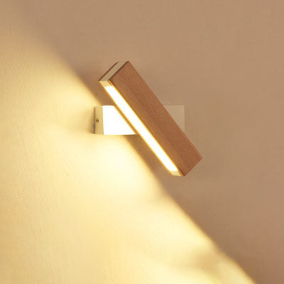 Wooden LED Wall Lamp Modern Adjustable Lighting Bar Restaurant