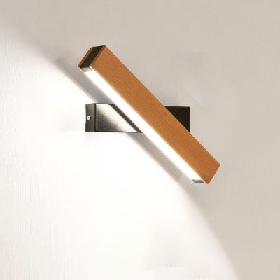 Wooden LED Wall Lamp Modern Adjustable Lighting Bar Restaurant