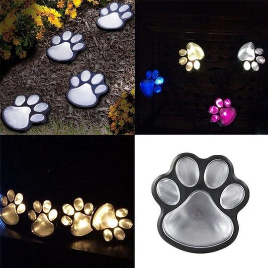 Solar Powered Animal Paw Print Lights LED Solar Lamps