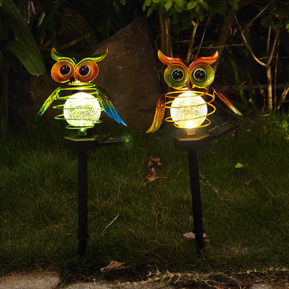 Solar Owl Lawn Lamp Outdoor Waterproof LED Garden Lighting