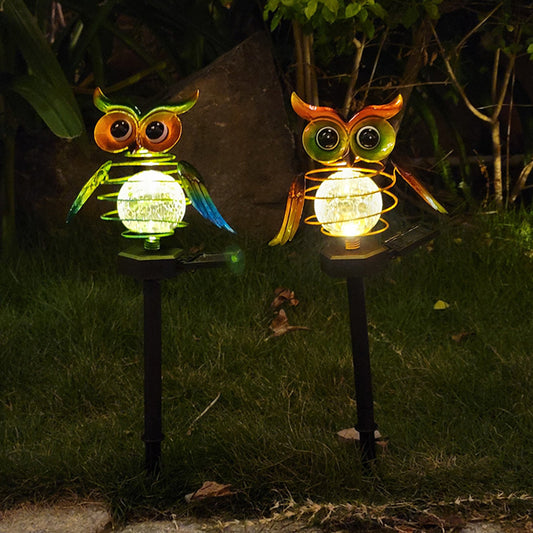 Solar Owl Lawn Lamp Outdoor Waterproof LED Garden Lighting