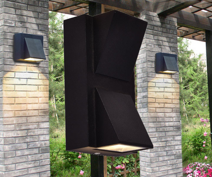 K-Shaped Led Outdoor Wall Light, Outdoor Waterproof Double-Headed