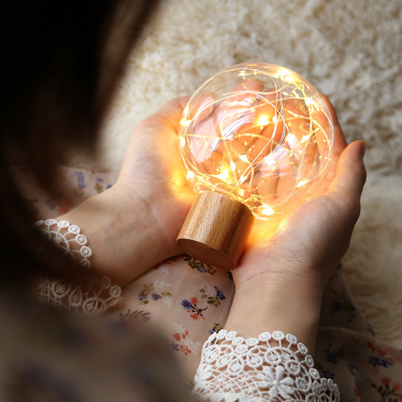 LED Crystal Ball Light Fairy Lamp USB Table Lights