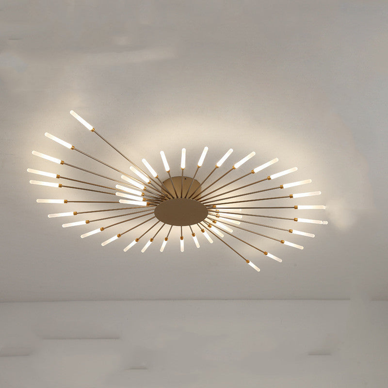 Nordic Minimalist Modern Atmosphere Living Room Fireworks Led Ceiling Light