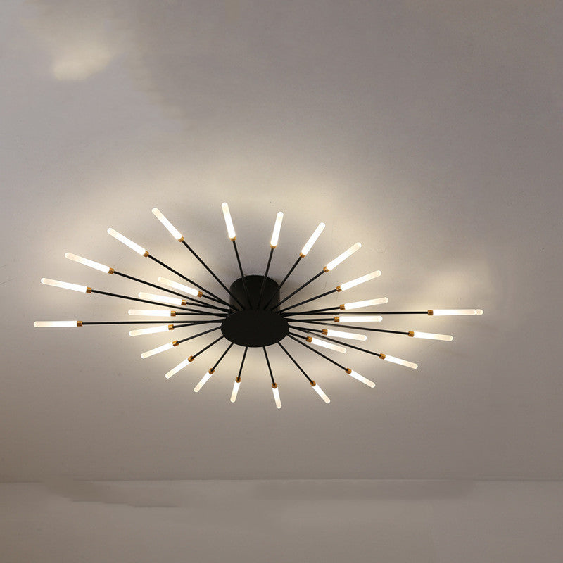 Nordic Minimalist Modern Atmosphere Living Room Fireworks Led Ceiling Light