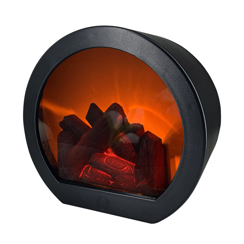 Simulation Fireplace Firewood Lanterns Lamp Desktop Ornaments