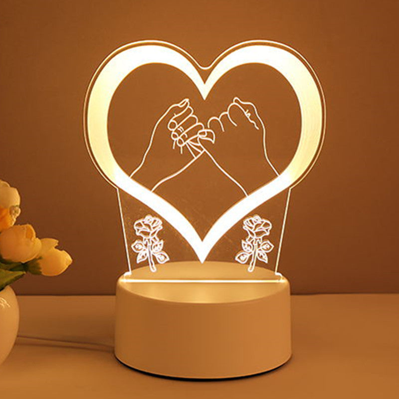 3D Lamp Acrylic USB LED Night Lights Neon Sign Lamp