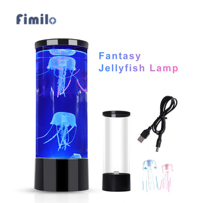 Fantasy LED Jellyfish Lamp Color Changing Jellyfish Tank Aquarium Led Lamp Relaxing Mood Night Light