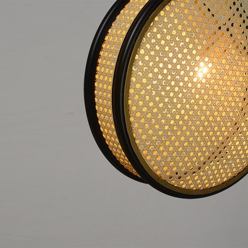 Creative Rattan Retro Lamps For Restaurant Chandelier