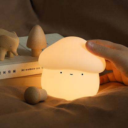 UNew Mushroom Small Night Lamp Cute Timing Night Light