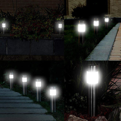 Solar cylindrical lawn light