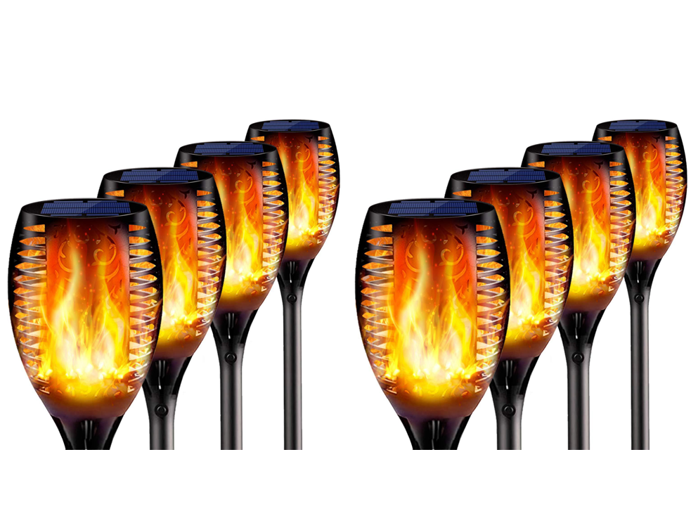 Solar Flame Flickering Garden Led Light Solar Tiki Torch Decoration Led Lamp