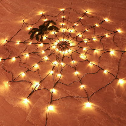 Led Spider Web String Light  Lamp Outdoor Indoor