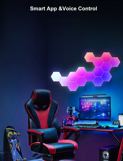 Graffiti Hexagonal Quantum Lamp Bedside Lamp Wall Lamp