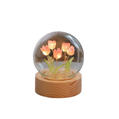 Artificial Tulip Flower Night Light LED Night Lamp