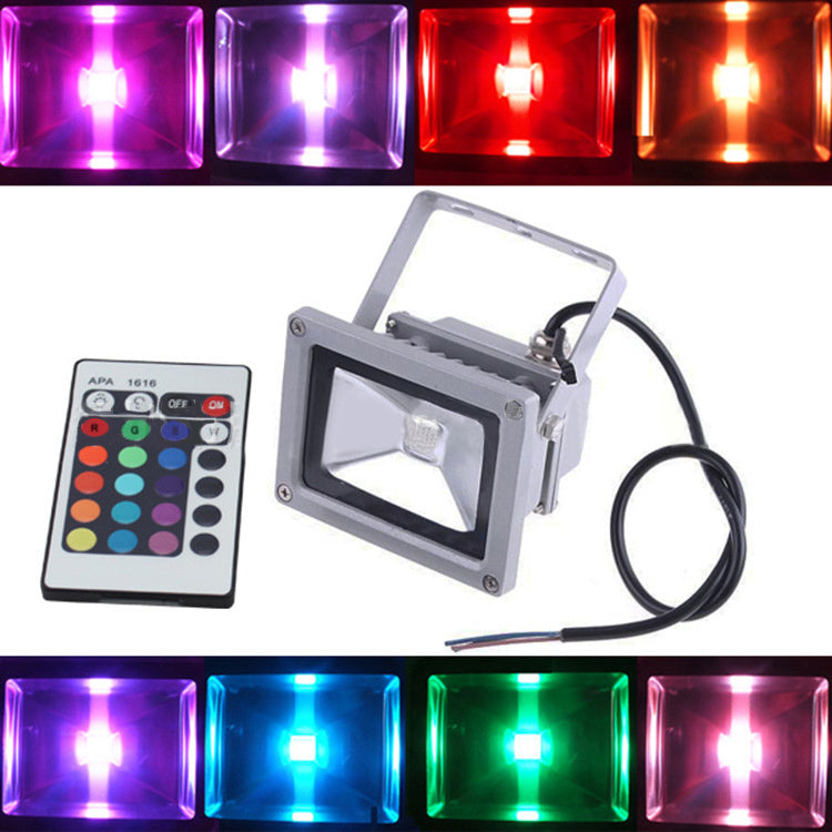 LED seven color RGB remote control discoloration light