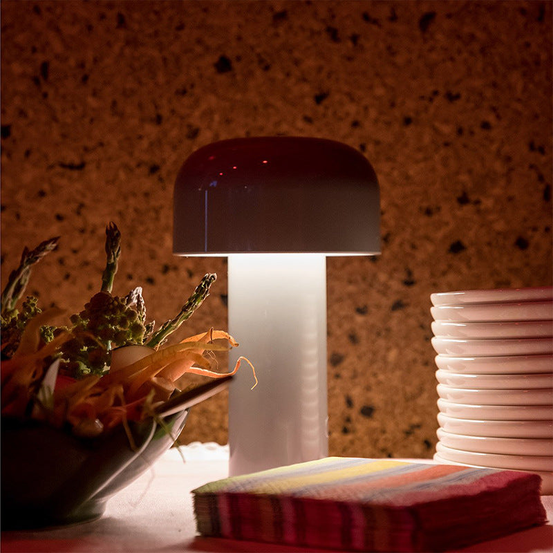 Designer Mushroom Table Lamp Night Light Portable Cordless Touch Rechargeable