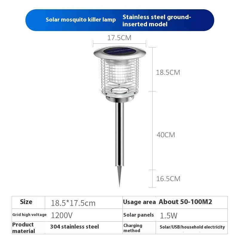 Outdoor Waterproof Solar Mosquito Lamp Household