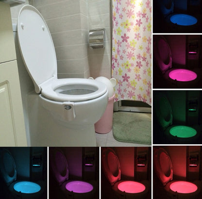 The new 8 color toilet lamp hanging selling LED Nightlight