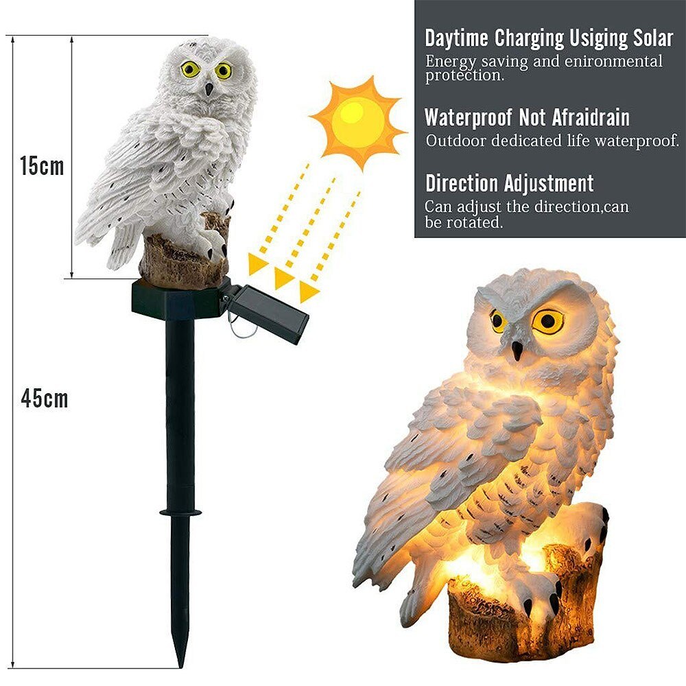 Hot Sell Owl Solar Light With Solar LED Outdoors Solar Light