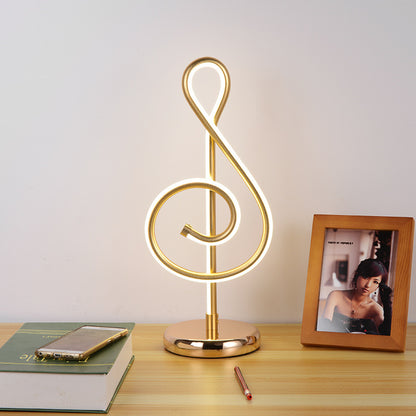 Modern Simple Music Symbol Bedroom Bedside Lamp