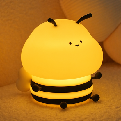 LED Night Lights Bee Colorful Rechargeable Decor Light Kids Gifts