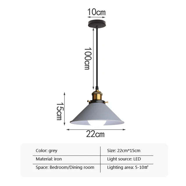 Simple Living Room Bedroom Study Single-head Droplight