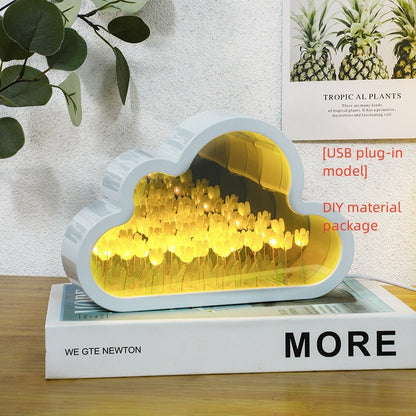 Tulip Night Lamp DIY Material Cloud Tulips Night Lamp Decorative