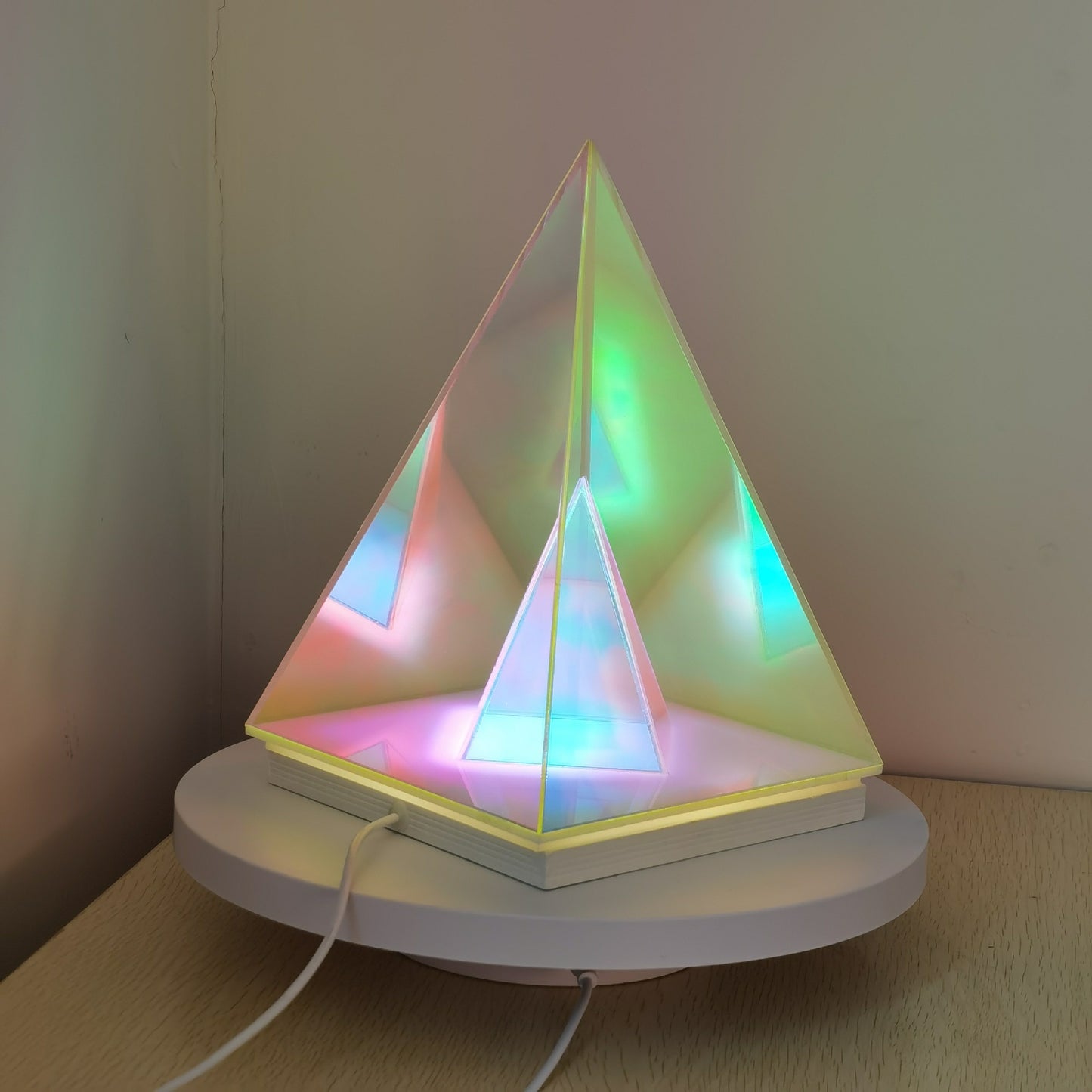 Pyramid Table Lamp Creative Night Light