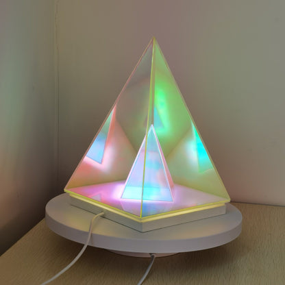 Pyramid Table Lamp Creative Night Light