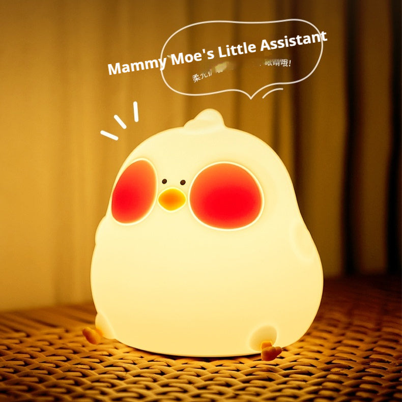 Cool Chicken Silicone Night Lamp Creative RGB Colorful Remote Control Night Light