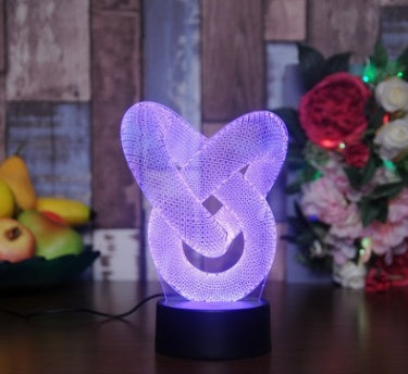 New and strange 3D night light touch colorful lamp