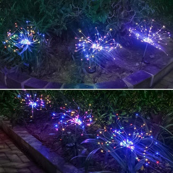 New Ground Plug Solar Fireworks Light LED Light