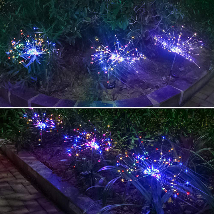 New Ground Plug Solar Fireworks Light LED Light