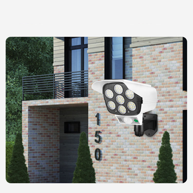 Simulation Surveillance Fake Camera Solar Sensor Wall Light