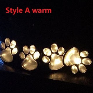 Solar Powered Animal Paw Print Lights LED Solar Lamps