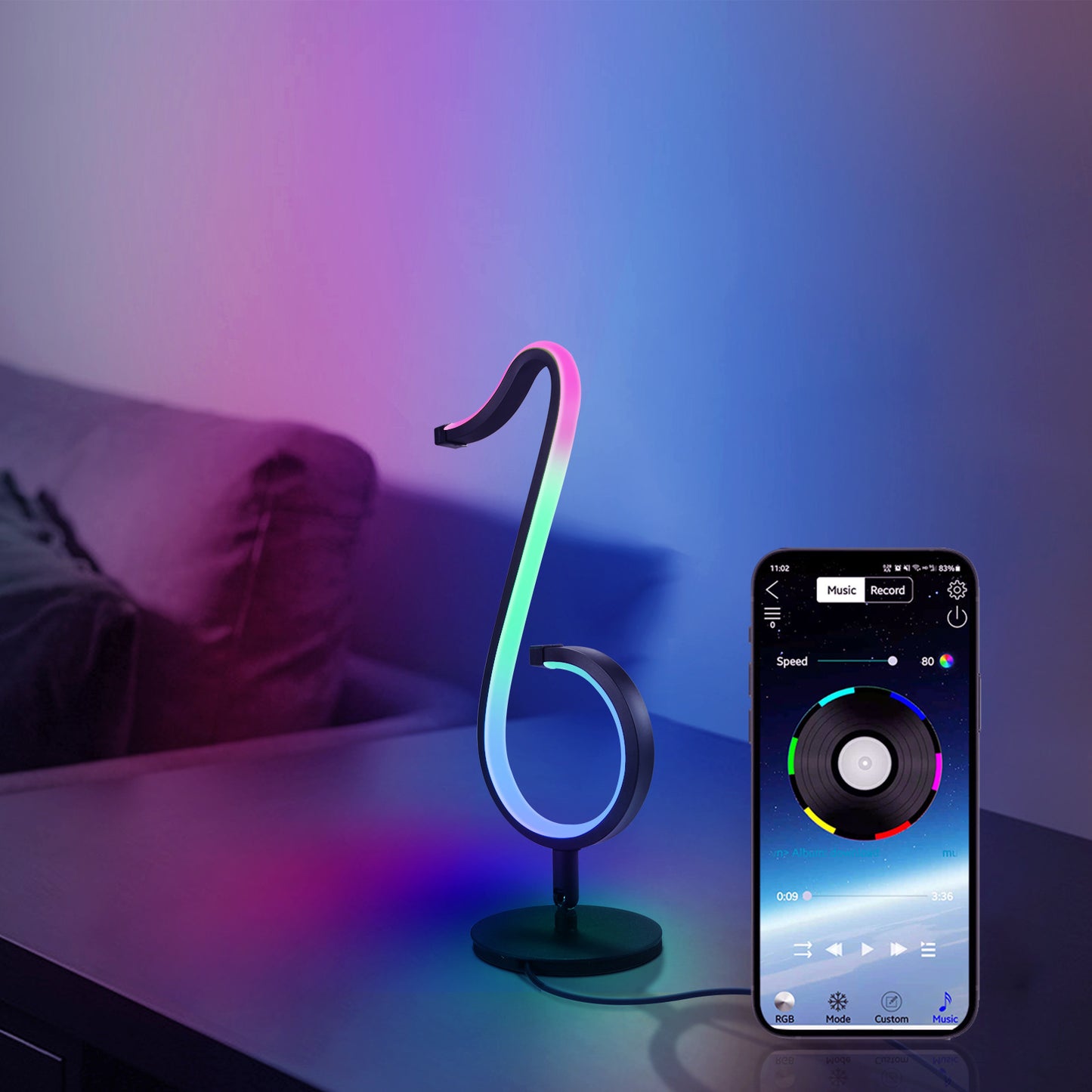 Intelligent APP Remote Control Symphony Light LED Night Light