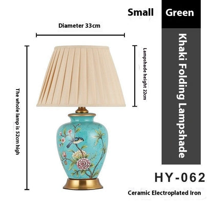 Ceramic Table Living Room Bedroom Study Bedside Lamp