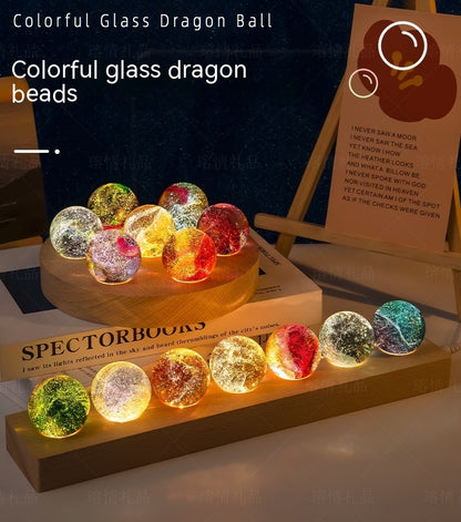 Creative Colored Glaze Luminous Crystal Ball