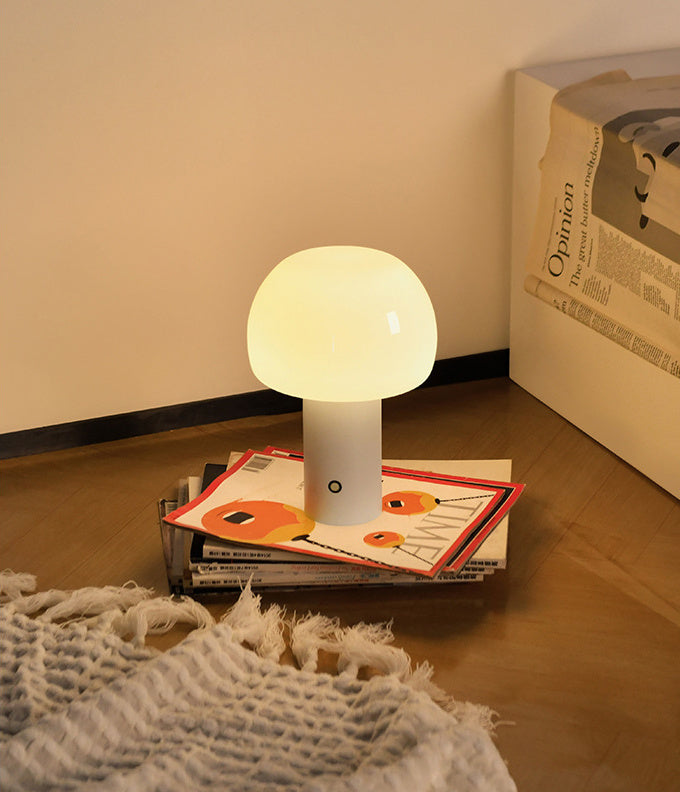 Small Mushroom Desk Lamp Wireless Charging Light