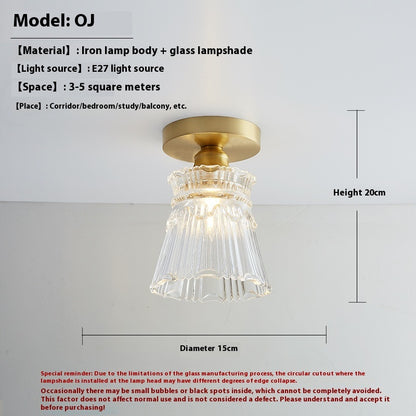 Glass Lampshade Aisle Corridor Balcony Entrance Foyer Lamps