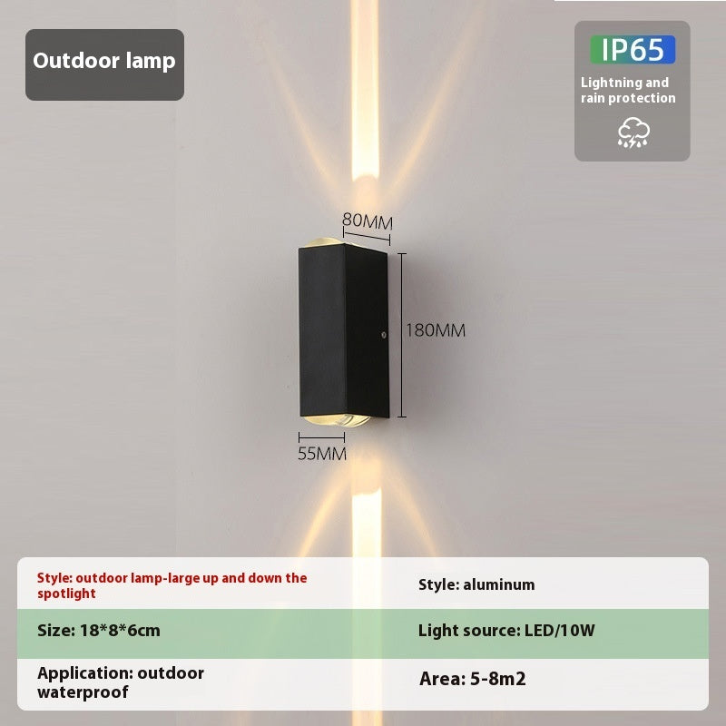 Simple Outdoor Waterproof Led Wall Lamp Creative Aisle