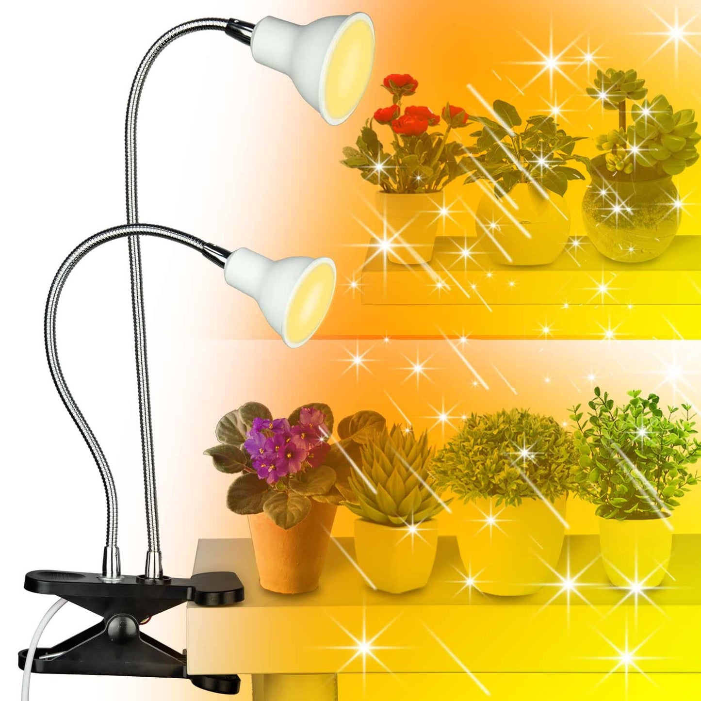 LED Grow Light 360 Degrees Flexible Desk Lamp