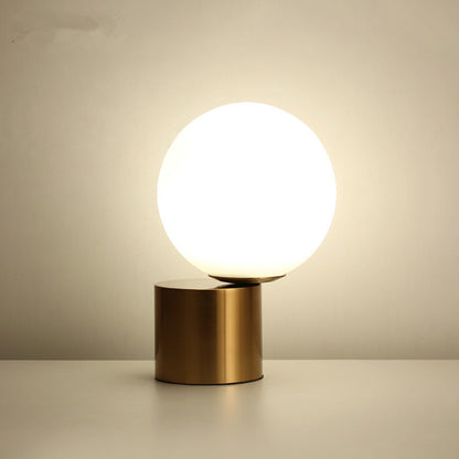 Simple Room Bedroom Decoration Glass Ball Table Lamp