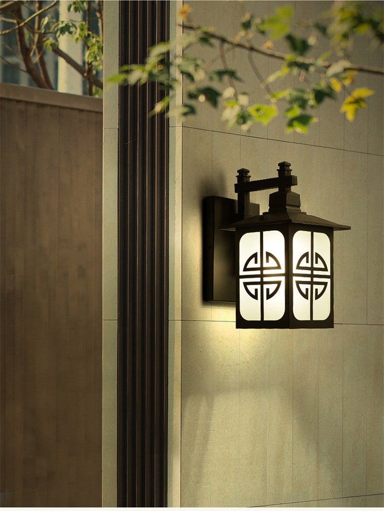 Chinese classical outdoor waterproof wall lamp