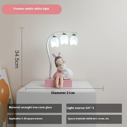 Children's Room Table Lamp Bedroom Cute Creative Bedside Lamp