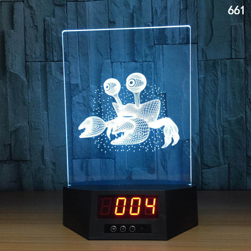 Explosion electronic products glowing dolphin 3d night light