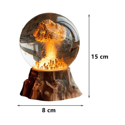 Atomic Bomb Explosion Lamp, Nuclear Explosion Lamp, 3D Mushroom Cloud