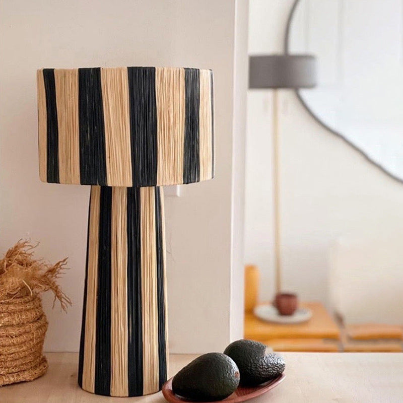 Japanese-style Creative Home Hand-woven Floor Lamp