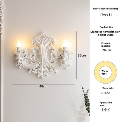 Original Retro Embossed High-grade Art Entrance Aisle Gypsum Wall